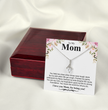 To My Mom A Beautiful Poem Necklace Gift Set
