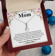 To My Mom A Beautiful Poem Necklace Gift Set