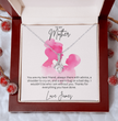 To My Mother - Sterling Silver Necklace With Personalised Custom Message Card - Gift from Son / Daughter