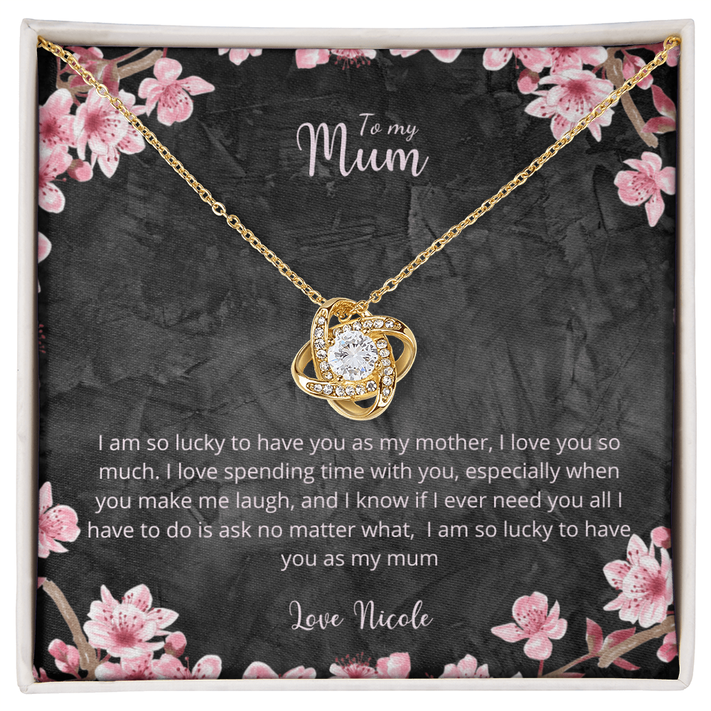 Beautiful Cherry Blossom Themed Gift Necklace For Your Mother