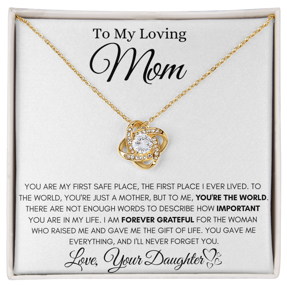 Forever Grateful Daughter Beautiful Necklace Gift For Mom