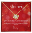 To My Beautiful Mother - Sterling Silver Necklace Personalised Gift With A Custom Message Card - Gift from Son / Daughter For Mum