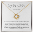 Big Sis & Lil Sis - Silver Necklace Gift Jewellery For Sisters With Personalised Message Card