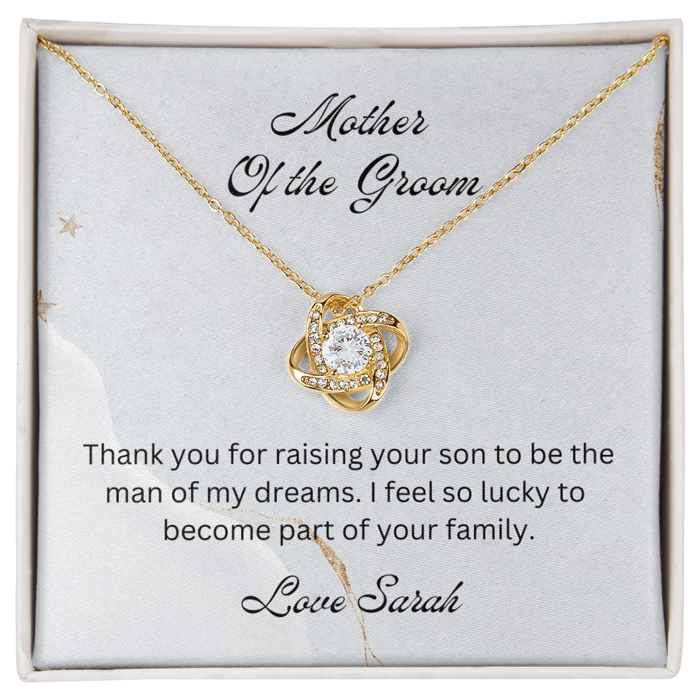 Mother of the Groom, Wedding Gift for Mother-in-law, Mother of the Broom Gift, Family Bond Necklace, Sentimental Gift for Mother-in-law