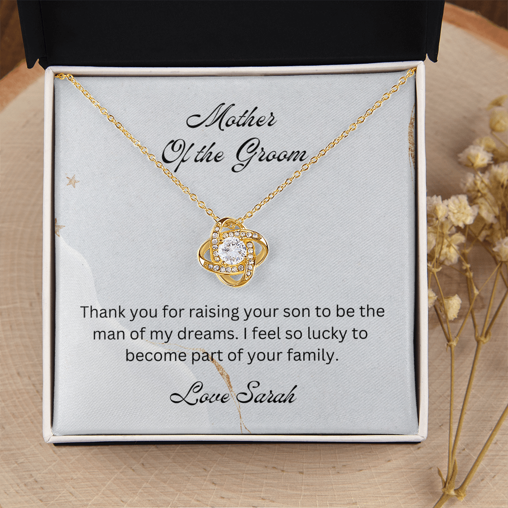 Mother of the Groom, Wedding Gift for Mother-in-law, Mother of the Broom Gift, Family Bond Necklace, Sentimental Gift for Mother-in-law