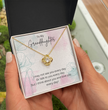 To My Granddaughter - Silver Necklace Gift from Grandparent - Personalised Message Card