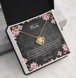 Beautiful Cherry Blossom Themed Gift Necklace For Your Mother