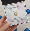 To My Granddaughter - Silver Necklace Gift from Grandparent - Personalised Message Card