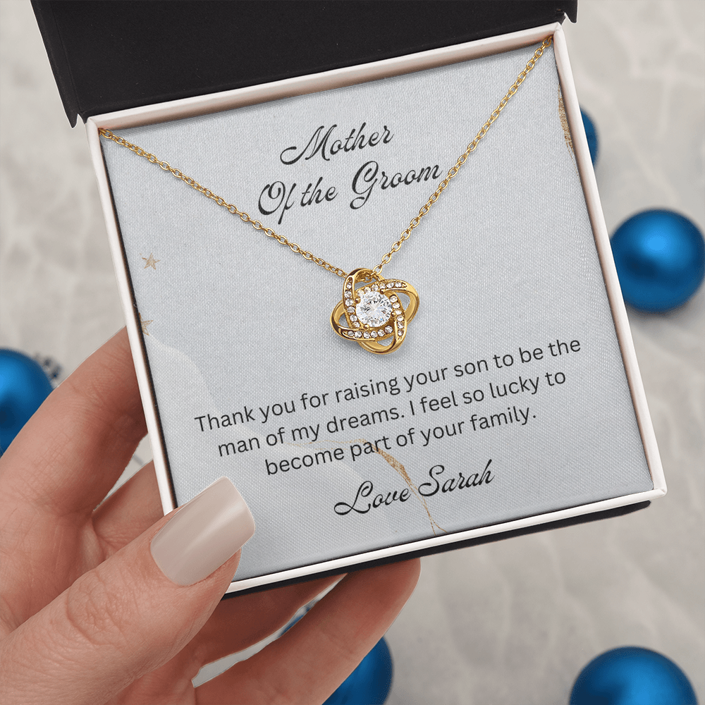 Mother of the Groom, Wedding Gift for Mother-in-law, Mother of the Broom Gift, Family Bond Necklace, Sentimental Gift for Mother-in-law