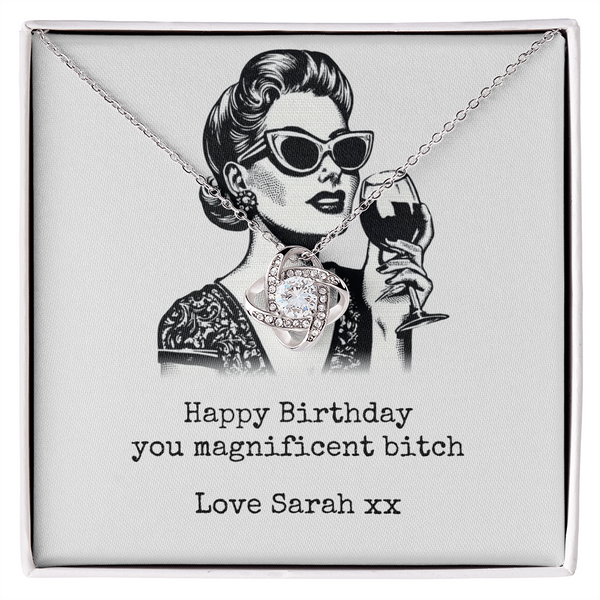 Best Friend Necklace Gift, Funny Bestie Gift for Women