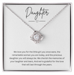 Gift For Daughter - Beautiful Silver Necklace - Minimal Design Personalised Message Card