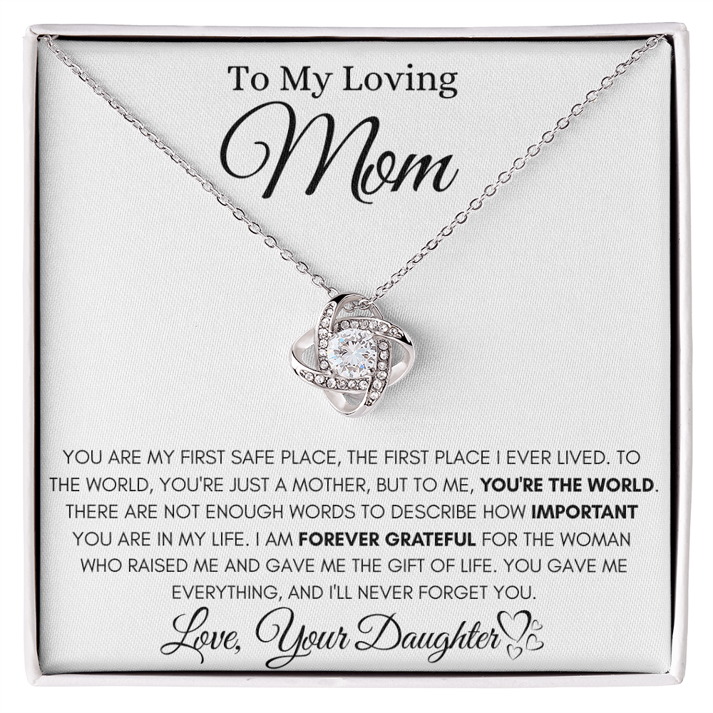 Forever Grateful Daughter Beautiful Necklace Gift For Mom
