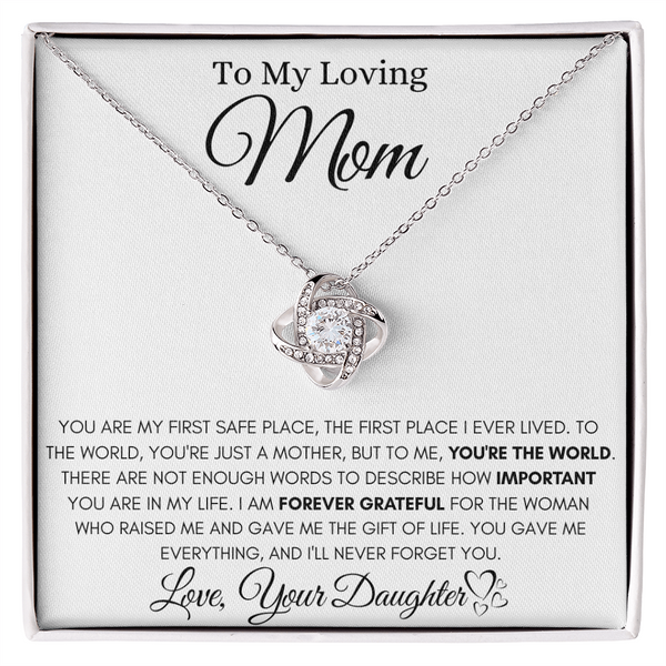 Forever Grateful Daughter Beautiful Necklace Gift For Mom
