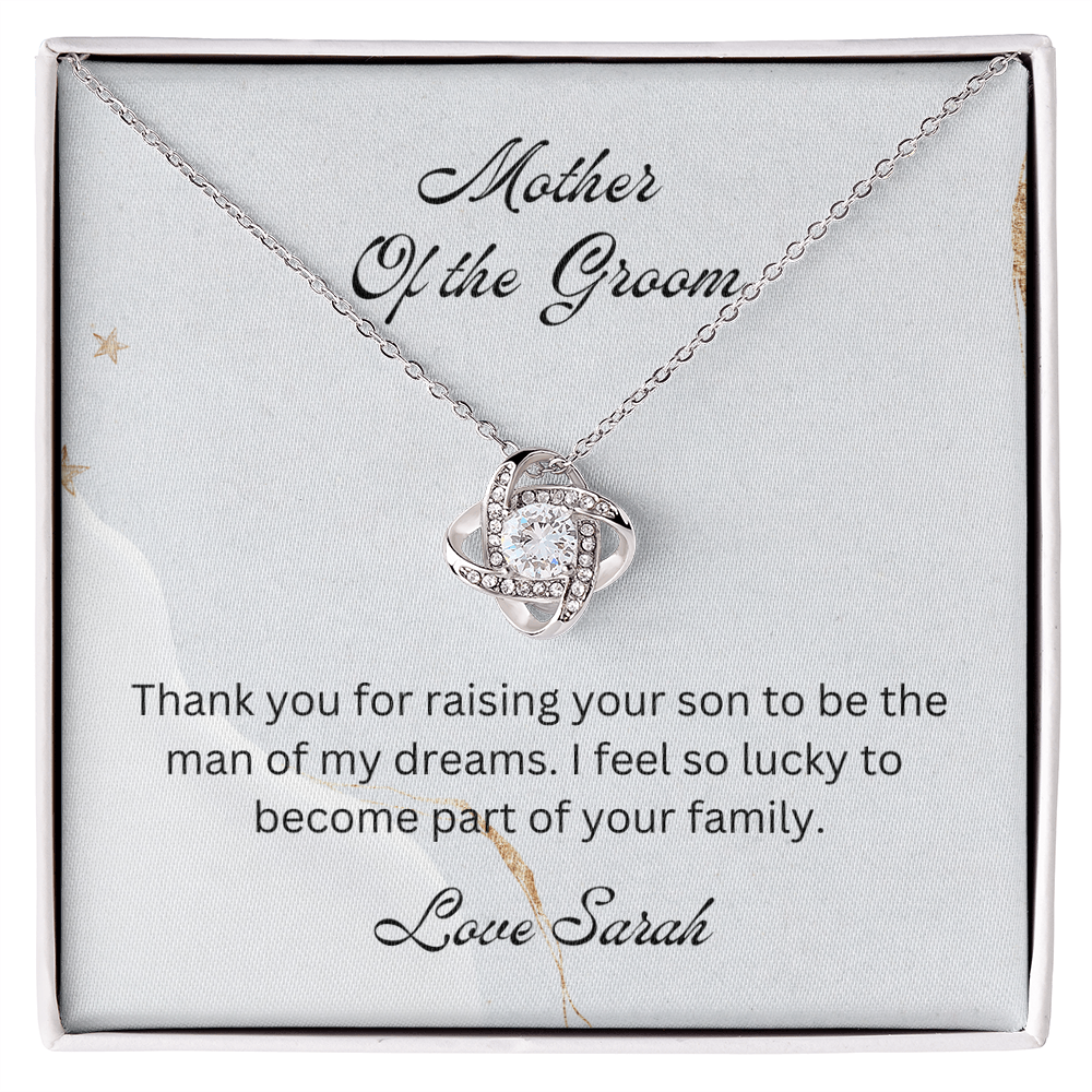 Mother of the Groom, Wedding Gift for Mother-in-law, Mother of the Broom Gift, Family Bond Necklace, Sentimental Gift for Mother-in-law