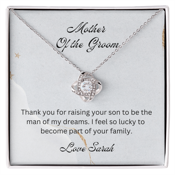 Mother of the Groom, Wedding Gift for Mother-in-law, Mother of the Broom Gift, Family Bond Necklace, Sentimental Gift for Mother-in-law