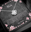 Beautiful Cherry Blossom Themed Gift Necklace For Your Mother