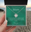 To My Beautiful Mom - Beautiful Love Knot Necklace From Son / Daughter