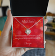 To My Beautiful Mother - Sterling Silver Necklace Personalised Gift With A Custom Message Card - Gift from Son / Daughter For Mum