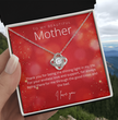 To My Beautiful Mother - Sterling Silver Necklace Personalised Gift With A Custom Message Card - Gift from Son / Daughter For Mum