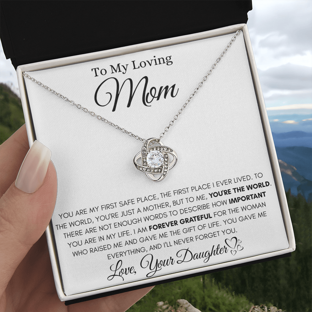 Forever Grateful Daughter Beautiful Necklace Gift For Mom