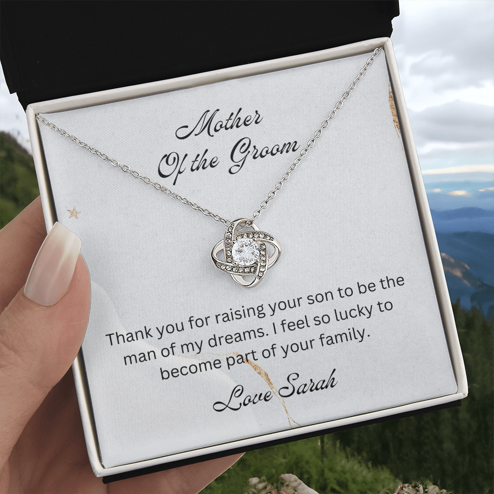 Mother of the Groom, Wedding Gift for Mother-in-law, Mother of the Broom Gift, Family Bond Necklace, Sentimental Gift for Mother-in-law