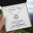 To My Gorgeous Wife Beautiful Love Knot Necklace  Gift Boxed From Husband