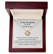 To My Daughter on Your Wedding Day Necklace, Gift for Bride from Mum or Dad