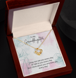 To My Granddaughter - Silver Necklace Gift from Grandparent - Personalised Message Card