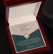 To My Beautiful Mum - Sterling Silver Necklace Personalised Gift With A Custom Message Card - Gift from Son / Daughter For Mum Two Tone