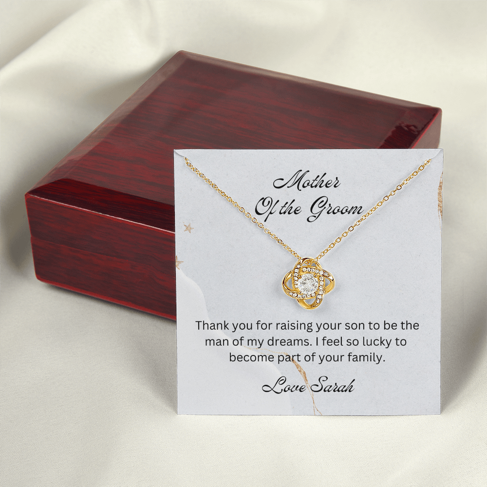 Mother of the Groom, Wedding Gift for Mother-in-law, Mother of the Broom Gift, Family Bond Necklace, Sentimental Gift for Mother-in-law