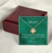 To My Beautiful Mom - Beautiful Love Knot Necklace From Son / Daughter