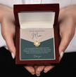 To My Beautiful Mum - Sterling Silver Necklace Personalised Gift With A Custom Message Card - Gift from Son / Daughter For Mum Two Tone