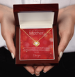To My Beautiful Mother - Sterling Silver Necklace Personalised Gift With A Custom Message Card - Gift from Son / Daughter For Mum