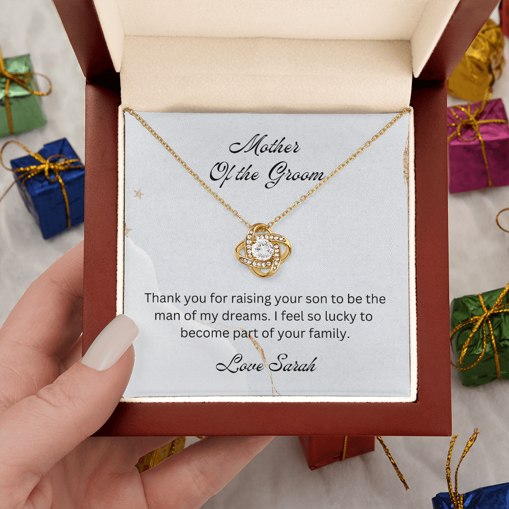 Mother of the Groom, Wedding Gift for Mother-in-law, Mother of the Broom Gift, Family Bond Necklace, Sentimental Gift for Mother-in-law