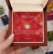 To My Beautiful Mother - Sterling Silver Necklace Personalised Gift With A Custom Message Card - Gift from Son / Daughter For Mum
