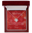To My Beautiful Mother - Sterling Silver Necklace Personalised Gift With A Custom Message Card - Gift from Son / Daughter For Mum