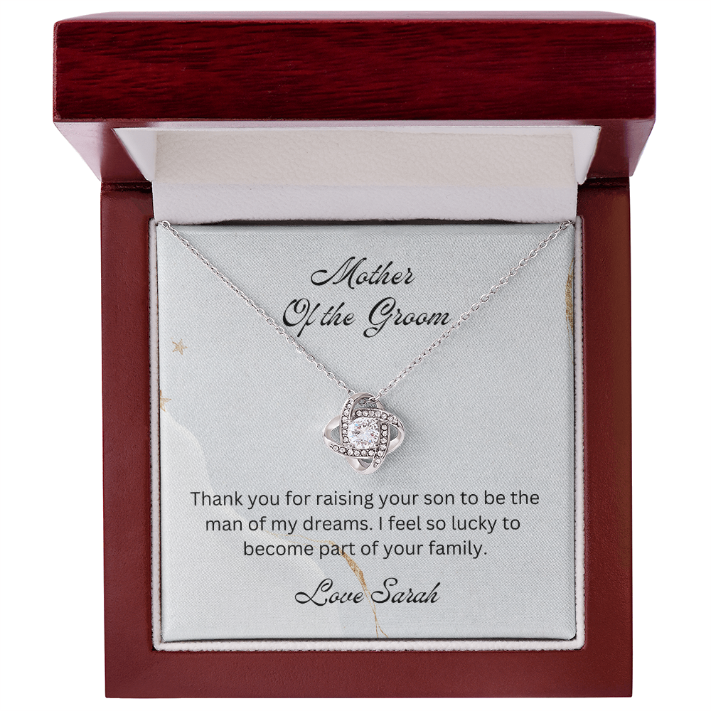 Mother of the Groom, Wedding Gift for Mother-in-law, Mother of the Broom Gift, Family Bond Necklace, Sentimental Gift for Mother-in-law