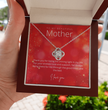 To My Beautiful Mother - Sterling Silver Necklace Personalised Gift With A Custom Message Card - Gift from Son / Daughter For Mum