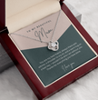 To My Beautiful Mum - Sterling Silver Necklace Personalised Gift With A Custom Message Card - Gift from Son / Daughter For Mum Two Tone