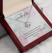 To My Granddaughter - Silver Necklace Gift from Grandparent - Personalised Message Card