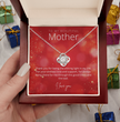 To My Beautiful Mother - Sterling Silver Necklace Personalised Gift With A Custom Message Card - Gift from Son / Daughter For Mum
