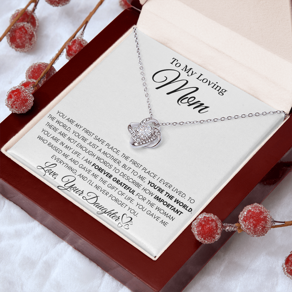 Forever Grateful Daughter Beautiful Necklace Gift For Mom
