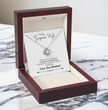To My Gorgeous Wife Beautiful Love Knot Necklace  Gift Boxed From Husband