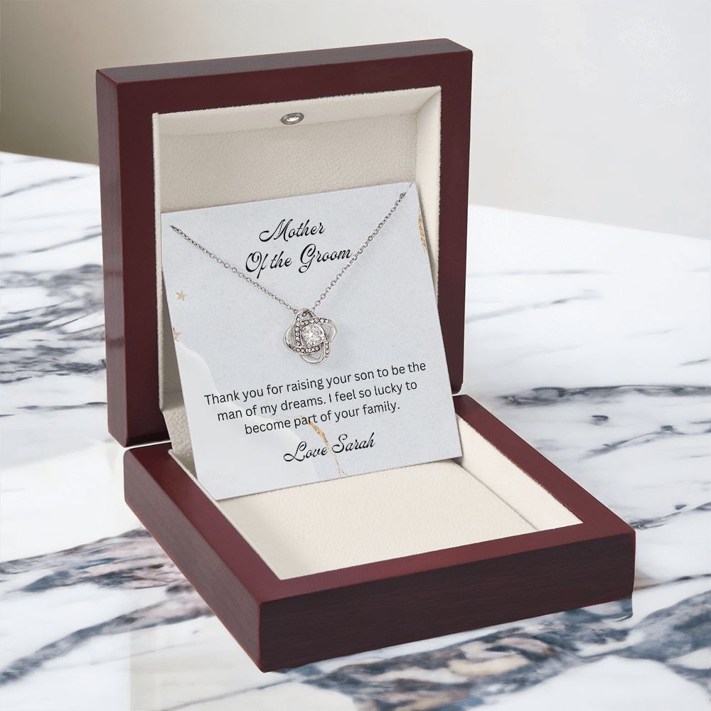 Mother of the Groom, Wedding Gift for Mother-in-law, Mother of the Broom Gift, Family Bond Necklace, Sentimental Gift for Mother-in-law