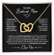 To My Beloved Mom Beautiful Interlocking Heart Gift Boxed