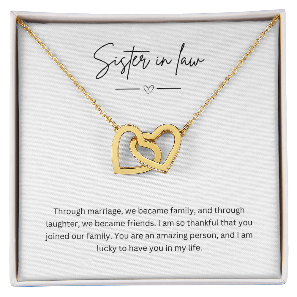 Gift For Sister-In-Law - Beautiful Silver Necklace - Personalised Message Card