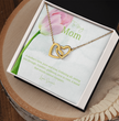 To My Mother - Choice of Beautiful Silver Necklaces in a Mahogany Gift Box with a Custom Message Card - Gift from Son / Daughter For Mum