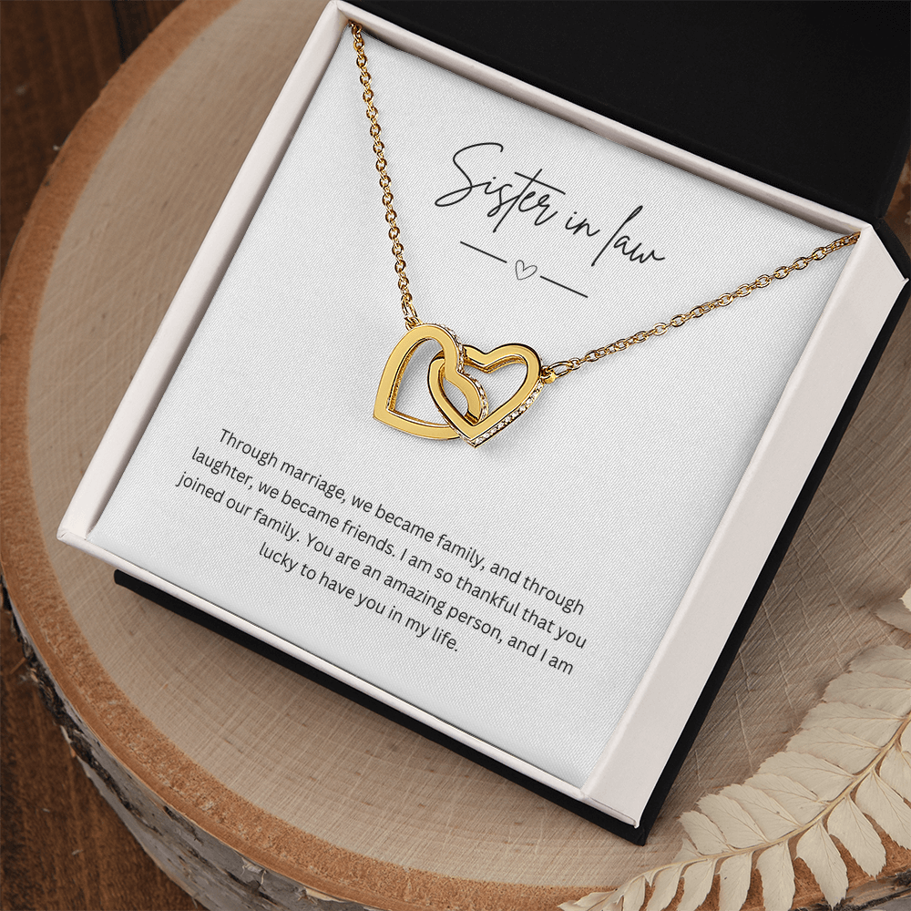 Gift For Sister-In-Law - Beautiful Silver Necklace - Personalised Message Card