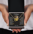 To My Daughter Your A Lioness - Beautiful Interlocking Heart Necklace