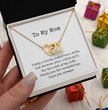 To My Mom Necklace, Wedding Gift for Mum, Mother of the Bride Gift, Family Bond Necklace, Sentimental Gift for Mum